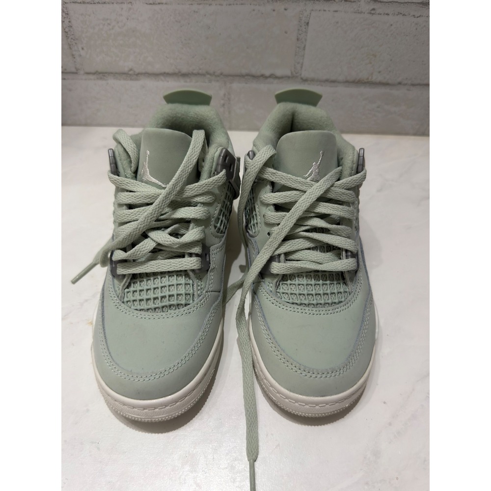 Nike Air Jordan 4 Retro Seafoam Green Kids Sneakers Size 11C
